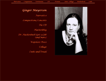 Tablet Screenshot of gingermayerson.com